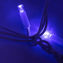 Вулична гірлянда бахрома 5.2х0.5м Xmas 120 Short curtain-B-1 115 LED, Синя лед гірлянда зовнішня (ST) - мініатюра 3