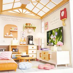 Конструктор Mini House румбокс серії «Інтер'єр» – Вітальня (світло) (8006) - мініатюра 6