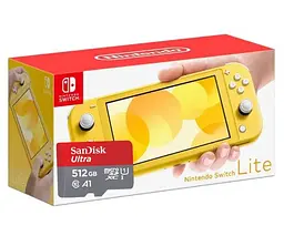 Ігрова консоль Nintendo Switch Lite Yellow + Карта пам'яті SanDisk Ultra 512 ГБ - мініатюра 4