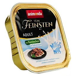 Вологий корм для котів Animonda Vom Feinsten Adult with rabbit in cream sauce, з кроликом в вершковому соусі, 100 г - мініатюра 2