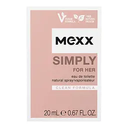 Туалетна вода для жінок Mexx Simply for Her 20 мл - мініатюра 3