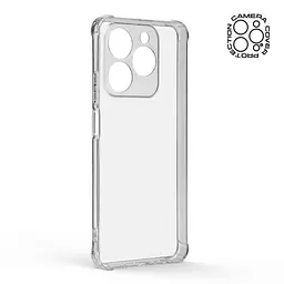 Прозрачный чехол для Realme C63 4G/C61 4G с защитой камеры и усиленными бортами, тонкий, силиконовый, бесцветный, ударопрочный, противоударный бампер с закрытой камерой, ArmorStandart (ARM80518) - мініатюра 2
