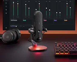 Ігровий стрім мікрофон SteelSeries Alias RGB USB 1" Capsule (61601) - мініатюра 8