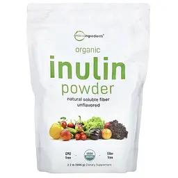 Пробіотики та пребіотики Organic Inulin Powder 998 грам Micro Ingredients vit0005064