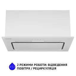 Витяжка повновбудовувана Minola HBI 6873 WH GLASS 1200 LED Line - мініатюра 2