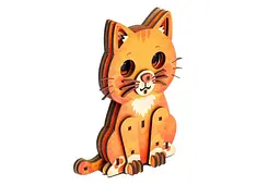 Конструктор дерев'яний Puz-00974 "Turbo Cat" PuzzleOk - мініатюра 3