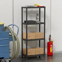 Стелаж Toomax Universal Vent 63-4 на 4 полиці 60х30х138 см чорний (00-00005136) - мініатюра 3