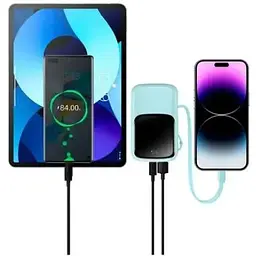 Портативна батарея Baseus Qpow Digital Display 10000 mAh 15W iP Edition 2022 Edition PPQD050103 Blue - мініатюра 3