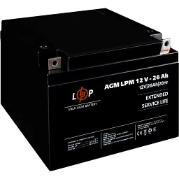 Акумулятор LogicPower AGM 12V (12V/26Ah/312Wh) (4134) [109894] - мініатюра 4