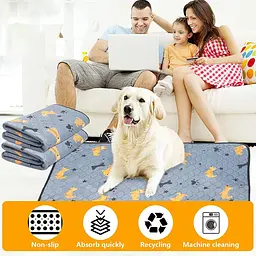 Багаторазова пелюшка Derby Washable Reusable Dog Pee Pad PM002-1 Grey 45х60 см - мініатюра 7