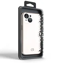 Чехол-накладка для Apple iPhone 15, Replica MagSafe, белый, противоударный защитный чехол с магнитным кольцом MagSafe, защита всего корпуса, TPU+PC, зеркальный, выступающий бортик вокруг экрана, ArmorStandart (ARM76227) - мініатюра 5