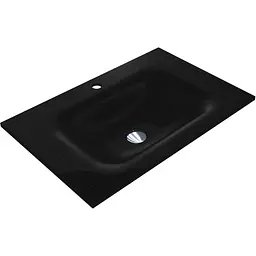 Умивальник Miraggio Jessel 700 mirastone black 0001466, Чорний матовий