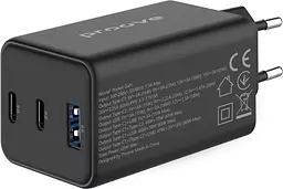 Зарядний пристрій Proove Pocket GaN 65W 2Type-C + USB black (WCPG65121201) - мініатюра 4