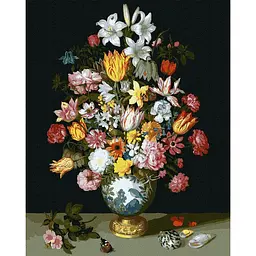 Картина за номерами "Квіткова симфонія" © Ambrosius Bosschaert de Oude Ideyka KHO3210 40х50 см