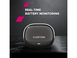 Навушники TWS Canyon OWS Ear Clips OnFlow 14 Black (CNS-TWS14B) - мініатюра 8
