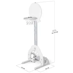 Ігровий набір Mealux Баскетбольний кошик Rocke (KD-H011 White) - мініатюра 2