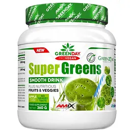 Порошок Amix GreenDay Super Greens Smooth Drink Зелене яблуко 360 г