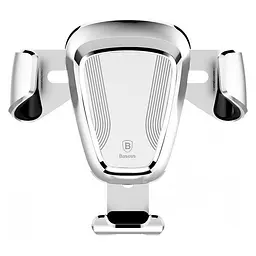 Автомобільний тримач док-станція Baseus для телефону Car Holder Gravity SUYL-0S Сріблястий (600006951)