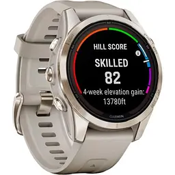 Смарт-годинник Garmin Fenix 7S Pro Sapphire Solar Edition Soft Gold with Light Sand Band (010-02776-14) [86526] - мініатюра 3