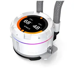 Система рідинного охолодження ID-Cooling Space LCD SL360 XE White, 3х120мм ARGB fans, 4pin PWM, Intel LGA2066/2011/1851/1700/1200/115x; AMD AM5/AM4, до 350Вт TDP, LCD-дисплей 2,1" - мініатюра 6