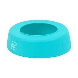 Миска-непроливайка Waudog Silicone 1 л блакитний - мініатюра 3