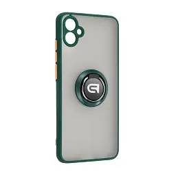 Чохол ArmorStandart Frosted Matte Ring для Samsung A04e (A042) Dark Green