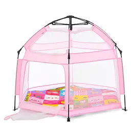 Дитячий манеж MR 1512 Powder Pink 146×127×110 см - мініатюра 2
