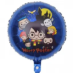 Кулька 18" (45см) Коло Гаррі Поттер на синьому 0008-067