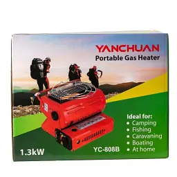 Обігрівач газовий Portable Gas Heater YC-808B з керамічним нагрівальним елементом 1,3 кВт Shenzhen HPYC808B - мініатюра 7