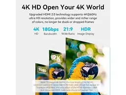 Кабель Vention HDMI Cable for Structure Cabling Engineering HDMI v2.0 8м Black (AAMBK) - мініатюра 9