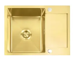 Кухонна мийка Rea Paul 600x480 мм brushed gold ZLE-06010 - мініатюра 5