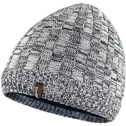 Водонепроникна шапка DexShell Heathered Rib Knit Beanie onesize 56-58 см біло-сіра