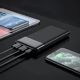 Портативна батарея Hoco J72 Easy Travel 10000 mAh Black - мініатюра 3