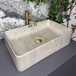 Умивальник VBI Arabba M накладний 55.5x33.5 см grey stone matt VBI-013505