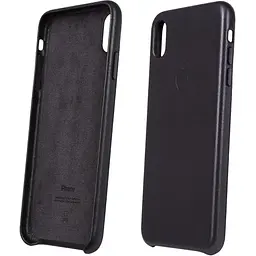 Оригінальний шкіряний чохол Apple Leather Case для iPhone XS Max (6.5") Black (MRWT2ZM/A) - мініатюра 6