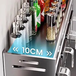 Підвісний кухонний органайзер для спецій / Настінна полиця для приправ 26X-79 - мініатюра 6