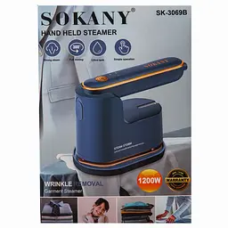 Дорожня праска Sokany SK-3069B з функцією відпарювання для сухого та вологого прасування, синій Sokany SK-3069B - мініатюра 9