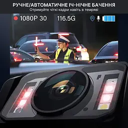 Нагрудний відеореєстратор BOBLOV M7 128GB з потужним акумулятором, поворотним об'єктивом, кут огляду 127° - мініатюра 5