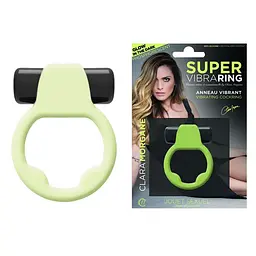 Ерекційне кільце Clara Morgane Pro Super Vibra Ring Phosphorescent, 4.5 см (зелений) - мініатюра 2