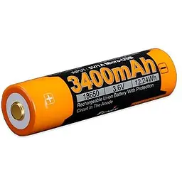 Акумулятор Fenix 18650 (3400 mAh) micro usb зарядка - мініатюра 3
