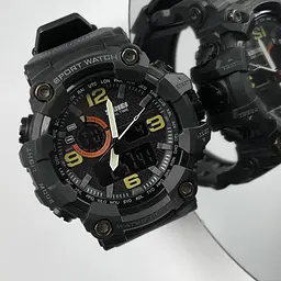 Наручний годинник чоловічий 1520BK All Black. Skmei acs0030704 - мініатюра 4