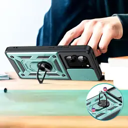 Панель BeCover Military для Xiaomi 13T/13T Pro Dark Green (710559) - мініатюра 5