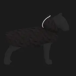 Дощовик-накидка з капюшоном для собак WAUDOG Clothes, малюнок "Банани на рожевому", S, А 32-35 см, B 41-52 см, С 26-33 см - мініатюра 5
