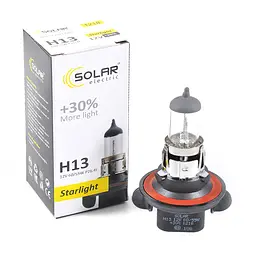 Галогенова лампа Solar H13 12V 60/55W P26.4t Starlight +30%(1218)