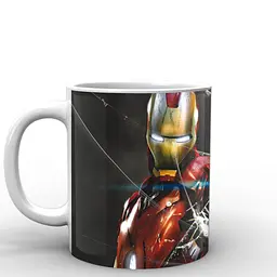 Кухоль GeekLand Залізна Людина Iron Man розбите скло IM.02.045.657 330 мл білий - мініатюра 2