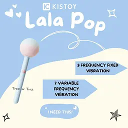 Вібратор-цукерка на паличці KisToy Lala Pop - мініатюра 3