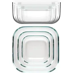 Набір скляних контейнерів Guzzini Kitchen active design Store & more із герметичними кришками 3 шт. прозорий - мініатюра 2