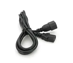 Кабель живлення вторинний OEM PC-monitor 1.8m 0.75 мм Iec C13-C14 - мініатюра 3