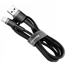 Кабель Baseus Cafule Cable USB to MicroUSB 2.4A 0.5m CAMKLF-AG1 Black-Grey - мініатюра 2
