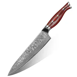 Ніж кухарський 20 см Damascus DK-FK 1001 VG-10 Дамаська сталь 67 шарів